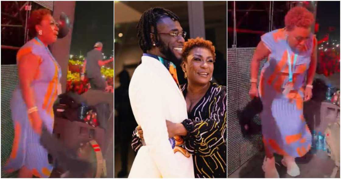 Burna Boy and his mum Burna Boy and his mum