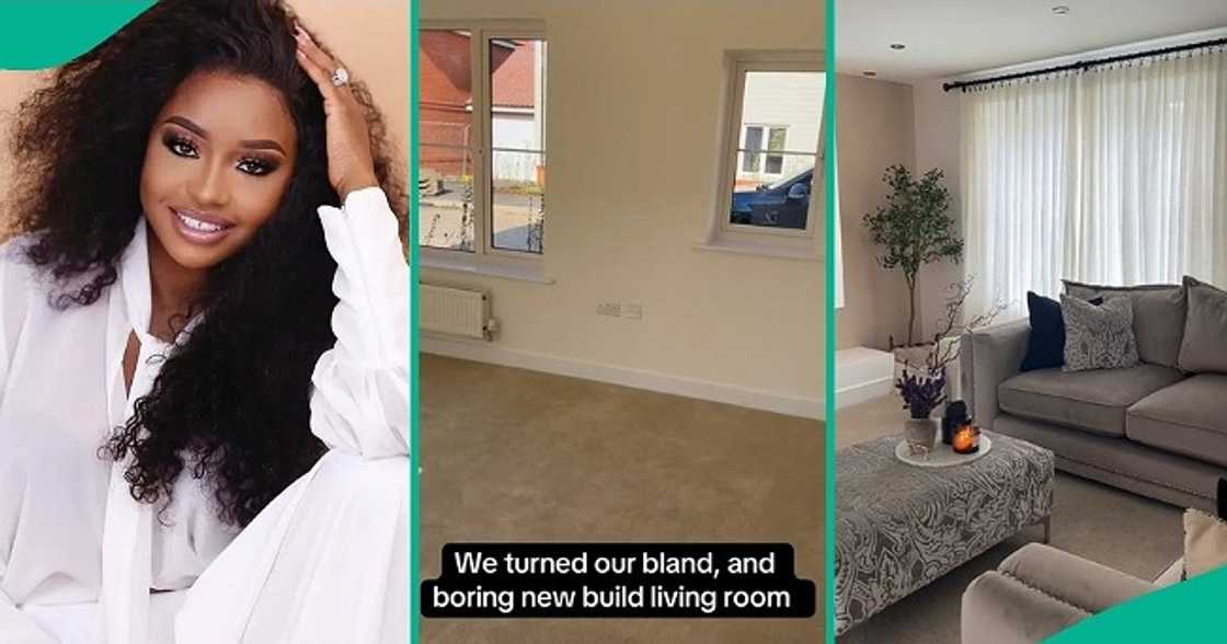 Talented lady transforms her living room