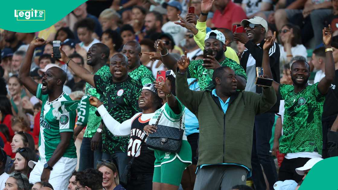 Nigeria supporters at the Paris 2020 Olympic Games.