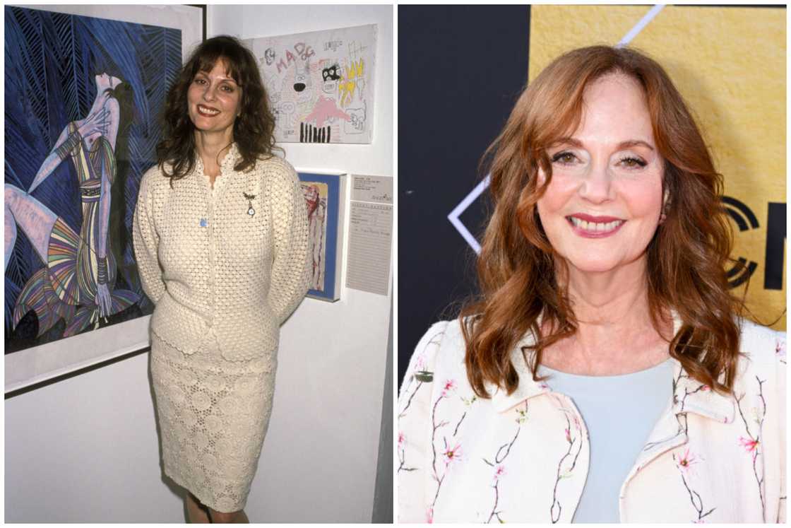 Actress Lesley Ann Warren at an art studio (L). She attends a film opening event in California (R)