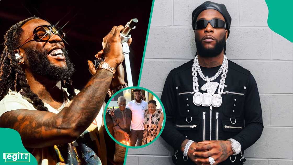 Burna Boy celebrates grandfather Benson Idonije at 90 in Lagos and calls him “greatest man in the world” during emotional speech