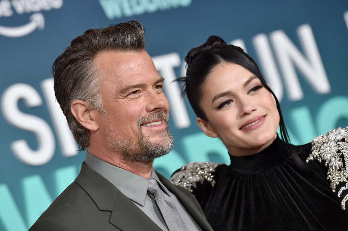 Josh Duhamel and Audra Mari in Hollywood, California