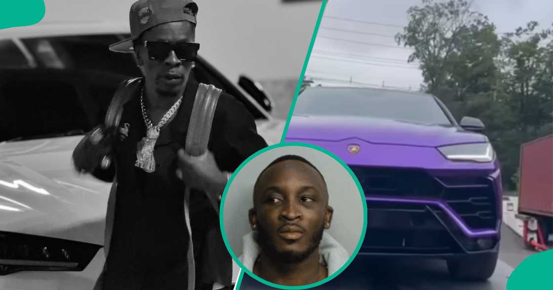 Shatta Wale speaks on FBI alleged fraud case with his Lambo. Shatta Wale speaks on FBI alleged fraud case with his Lambo.