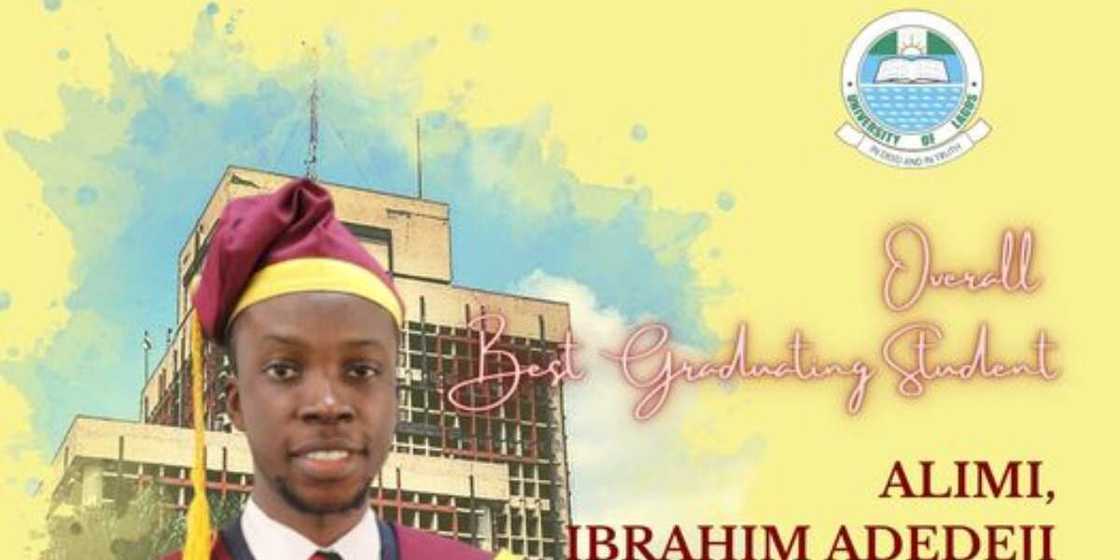 Alimi Ibrahim Adedeji graduated with a CGPA of 4.98