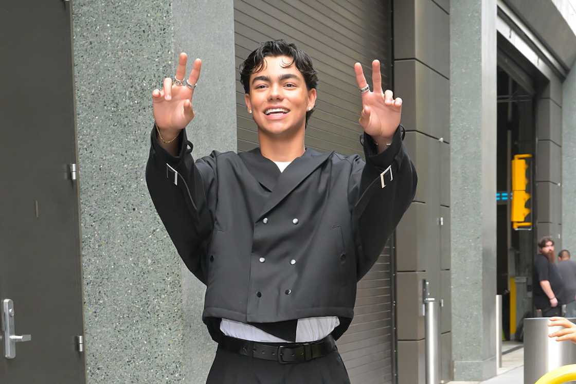 Malachi Barton is seen outside "ABC Studio"