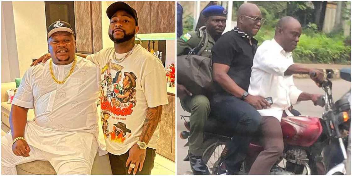 Davido, Cubana Chiefpriest and Gov Fayose Davido, Cubana Chiefpriest and Gov Fayose
