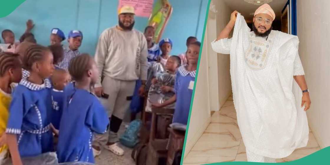 Video of Sam Larry visiting a primary school and gives them gifts trends Video of Sam Larry visiting a primary school and gives them gifts trends