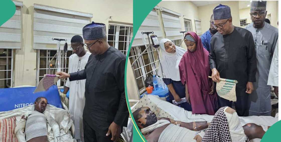 Peter Obi visit Kano state, meets with victims of mosque attack