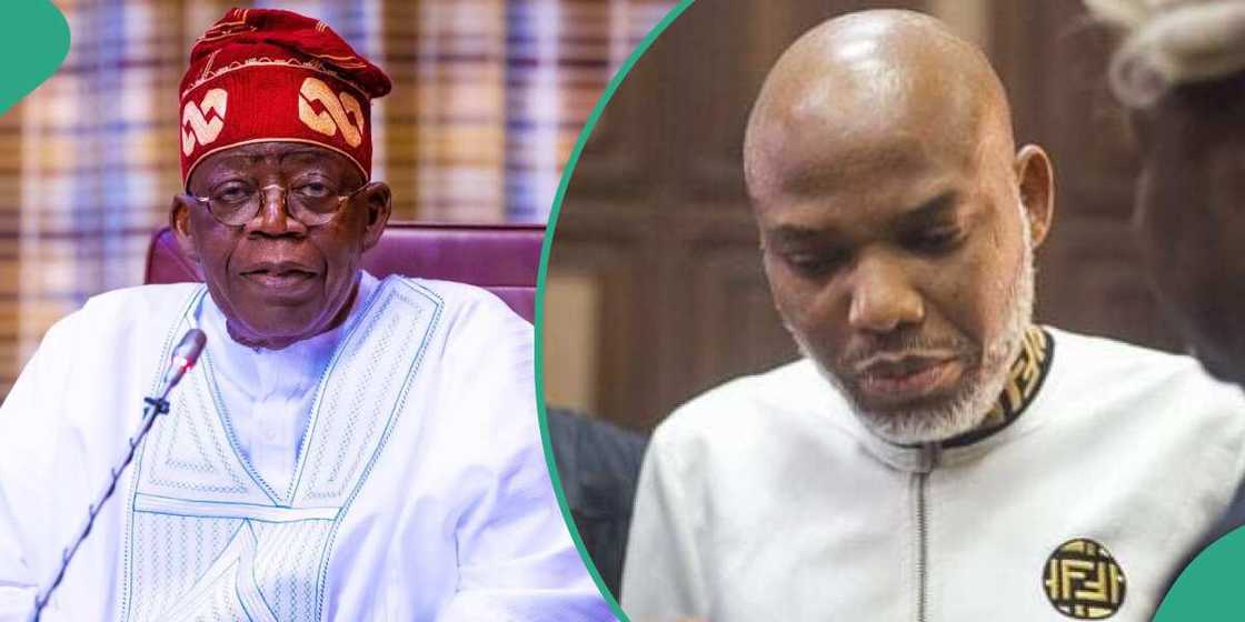 Shugaba Tinubu ba zai yi magana kan shari'ar Nnamdi Kanu ba Shugaba Tinubu ba zai yi magana kan shari'ar Nnamdi Kanu ba
