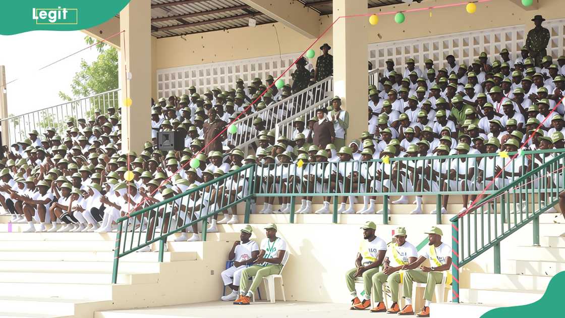 The NYSC in a pavilion during a ceremony The NYSC in a pavilion during a ceremony