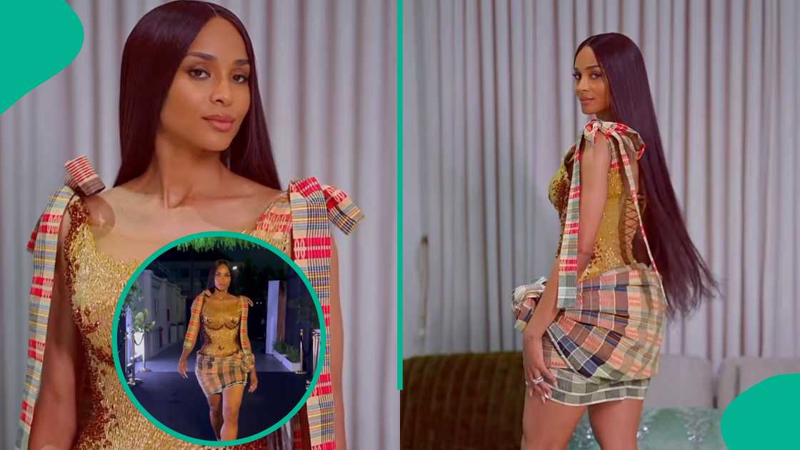 Ciara steps out in Ijaw outfit.