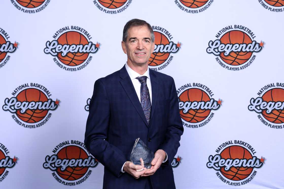 John Stockton at the Salt Palace Convention Center in Salt Lake City, Utah.