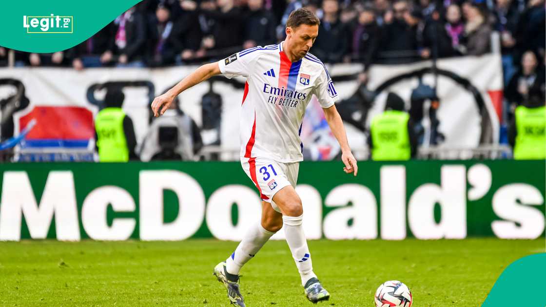 Nemanja Matic, Lyon, Brest, Groupama Stadium, France, Ligue 1. Nemanja Matic, Lyon, Brest, Groupama Stadium, France, Ligue 1.