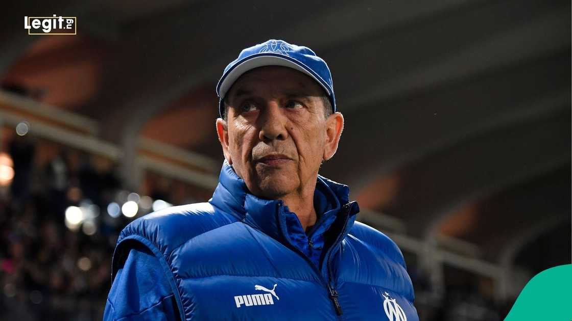 Jean-Louis Gasset, 2023/24 UEFA Europa League, Atalanta, Olympique de Marseille, Stadio Atleti Azzurri d'Italia, Italy. Jean-Louis Gasset, 2023/24 UEFA Europa League, Atalanta, Olympique de Marseille, Stadio Atleti Azzurri d'Italia, Italy.