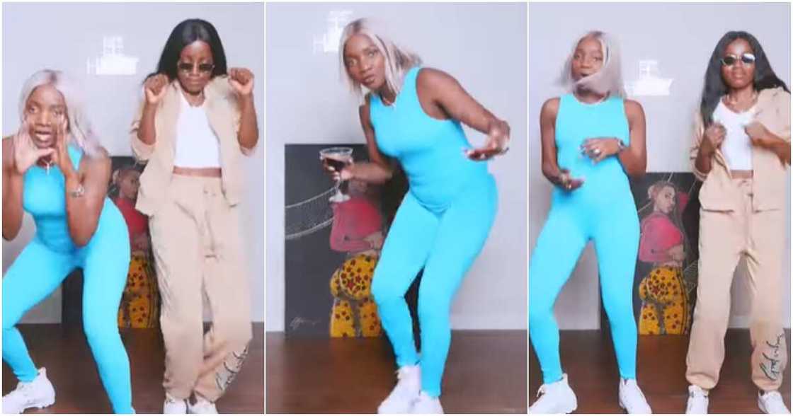 Simi vibing with a friend Simi vibing with a friend