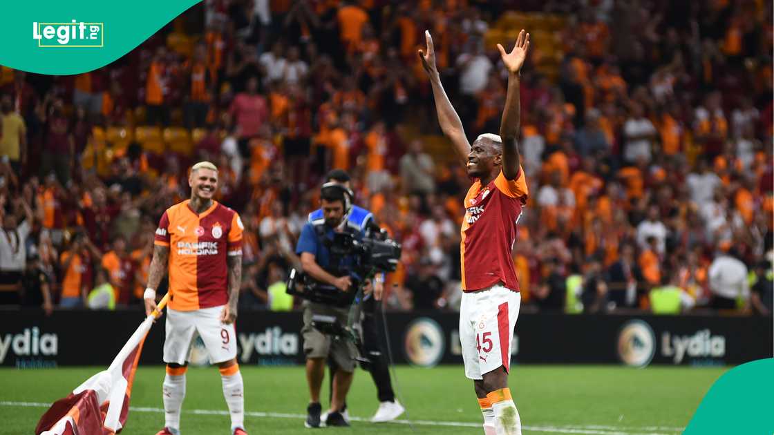Mauro Icardi, Victor Osimhen, Galatasaray, Rams Park, Fatih Karagumruk. Mauro Icardi, Victor Osimhen, Galatasaray, Rams Park, Fatih Karagumruk.
