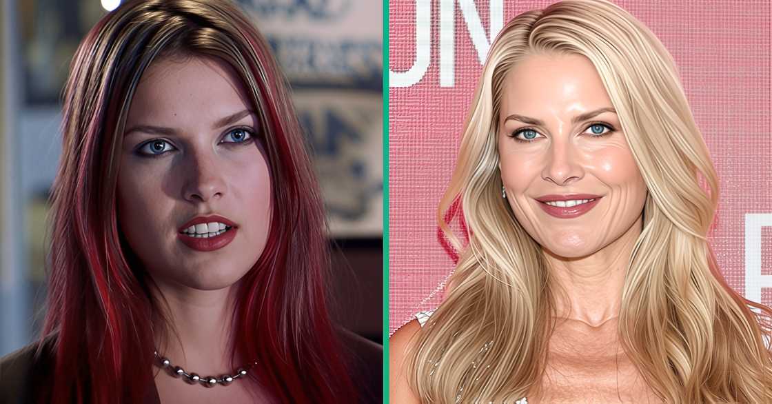 Ali Larter acting on the set of Drive Me Crazy (L). The actress poses on the red carpet of the 2025 SAG-AFTRA Foundation Conversations Landman Screening (R). Ali Larter acting on the set of Drive Me Crazy (L). The actress poses on the red carpet of the 2025 SAG-AFTRA Foundation Conversations Landman Screening (R).
