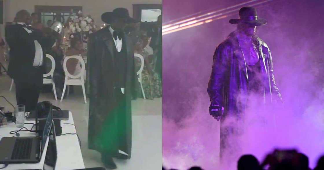 Man enters wedding with The Undertaker theme song