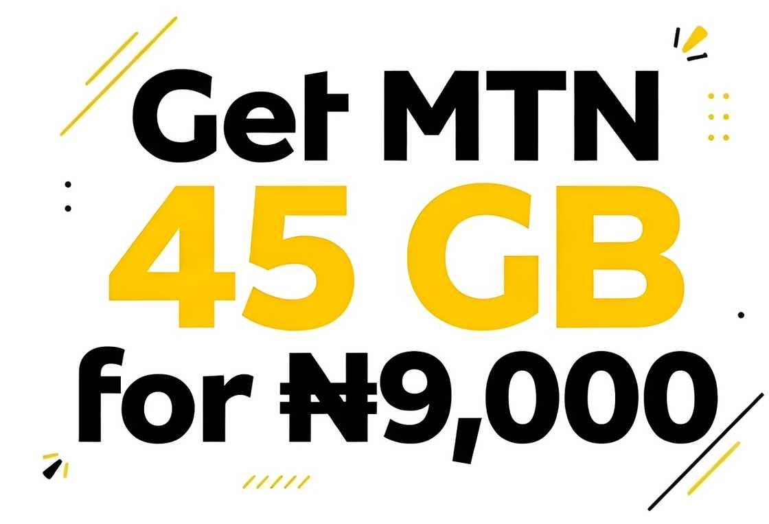 The MTN 45 GB Always-On plan with price advert The MTN 45 GB Always-On plan with price advert