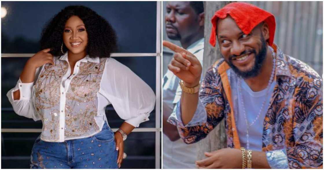 Photos of actress Judy Austin and Yul Edochie Photos of actress Judy Austin and Yul Edochie
