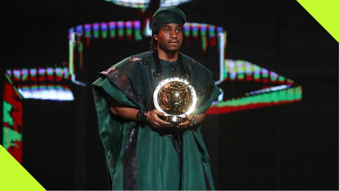 Ademola Lookman, Marrakech, Morocco, CAF Awards. Ademola Lookman, Marrakech, Morocco, CAF Awards.