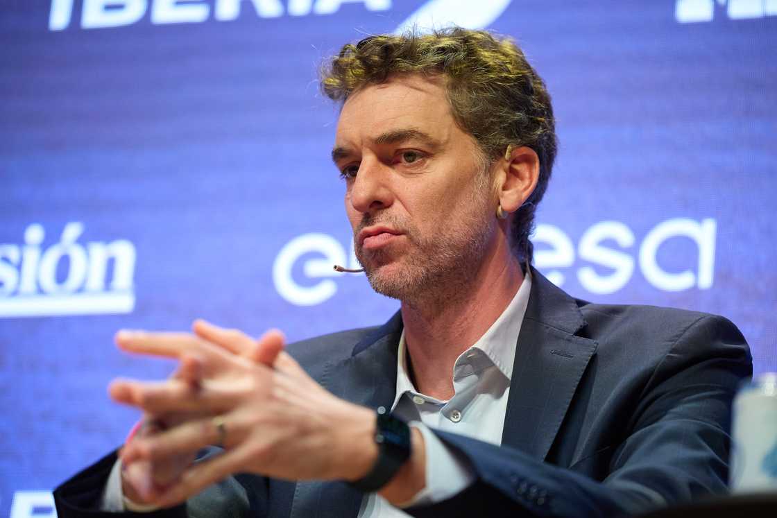 Pau Gasol, during the second edition of the 'Business Sport Forum' in Madrid, Spain. Pau Gasol, during the second edition of the 'Business Sport Forum' in Madrid, Spain.