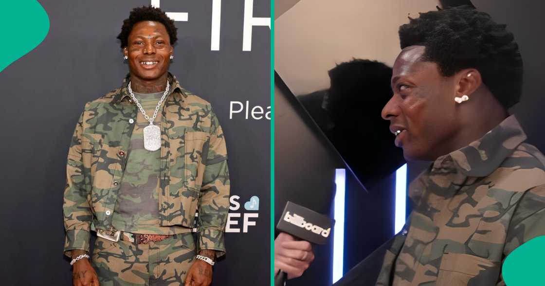 Asake shares why he dressed in Military Attire to the 66th Grammys. Asake shares why he dressed in Military Attire to the 66th Grammys.