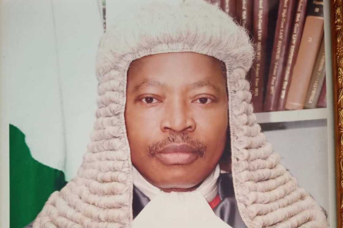 The late Justice Moses Bello by Bernard Balogun