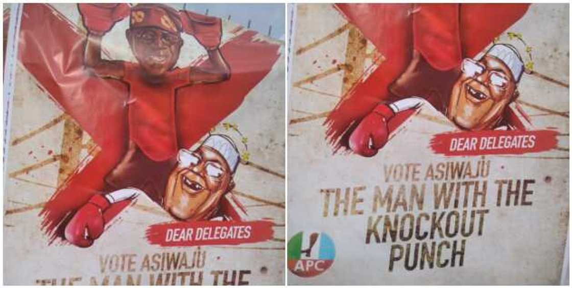 Tinubu and Atiku in Campaign banner