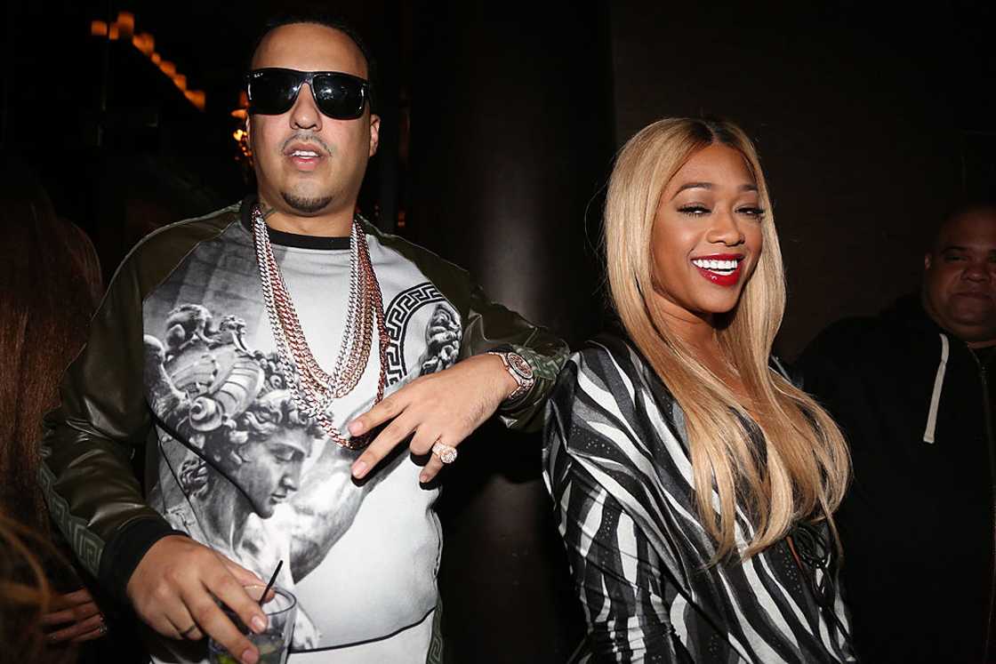 French Montana and Trina in New York City. French Montana and Trina in New York City.