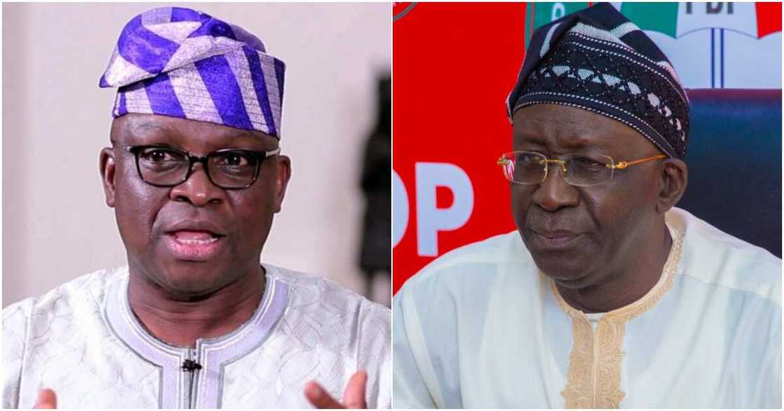 Former Ekiti State governor, PDP crisis, Ayo Fayose, Senator Iyorchia Ayu Former Ekiti State governor, PDP crisis, Ayo Fayose, Senator Iyorchia Ayu