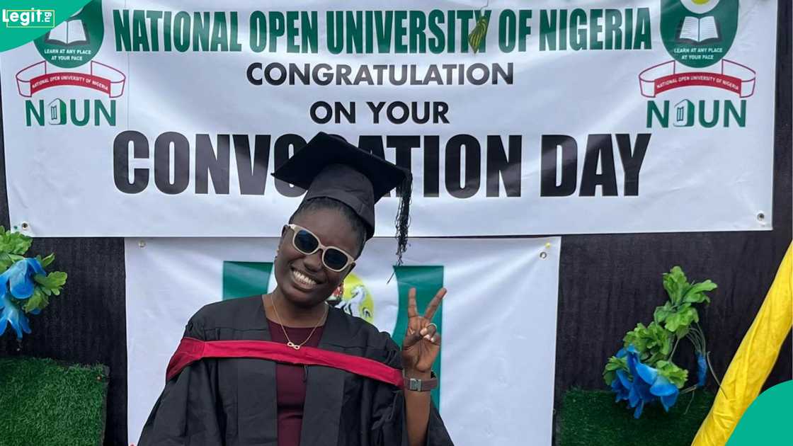 A NOUN lady bags master's degree after 4 years instead of 18 months, shares story.