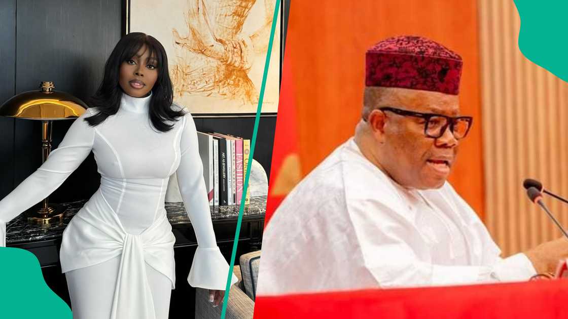 Wanneka and Godswill Akpabio rock white outfits