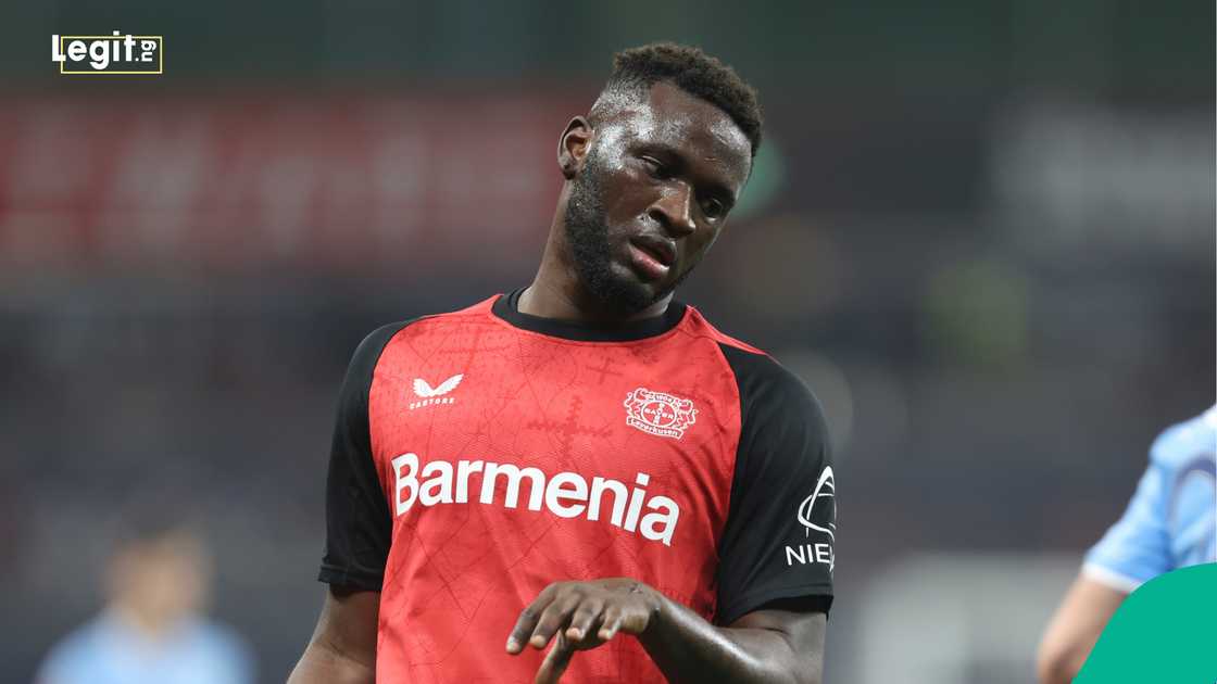 Victor Boniface, Bayern 04 Leverkusen, BayArena, VfL Bochum. Victor Boniface, Bayern 04 Leverkusen, BayArena, VfL Bochum.