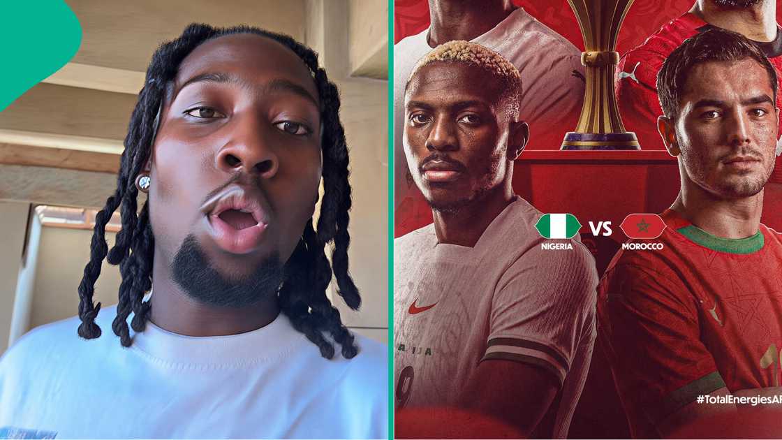 Nigerian man trends as he funnily begs other teams to stop Nigeria from winning the AFCON, gives reason