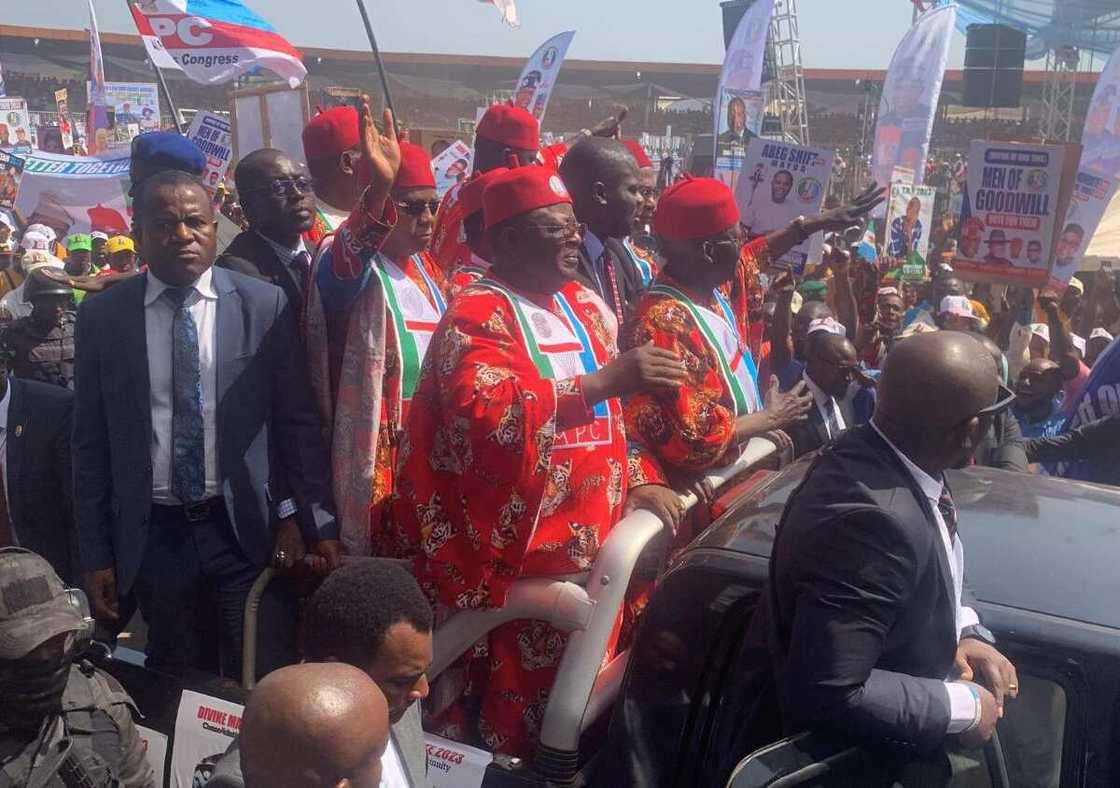 Tinubu, Umahi, Ebonyi, Rally, APC, 2023 election