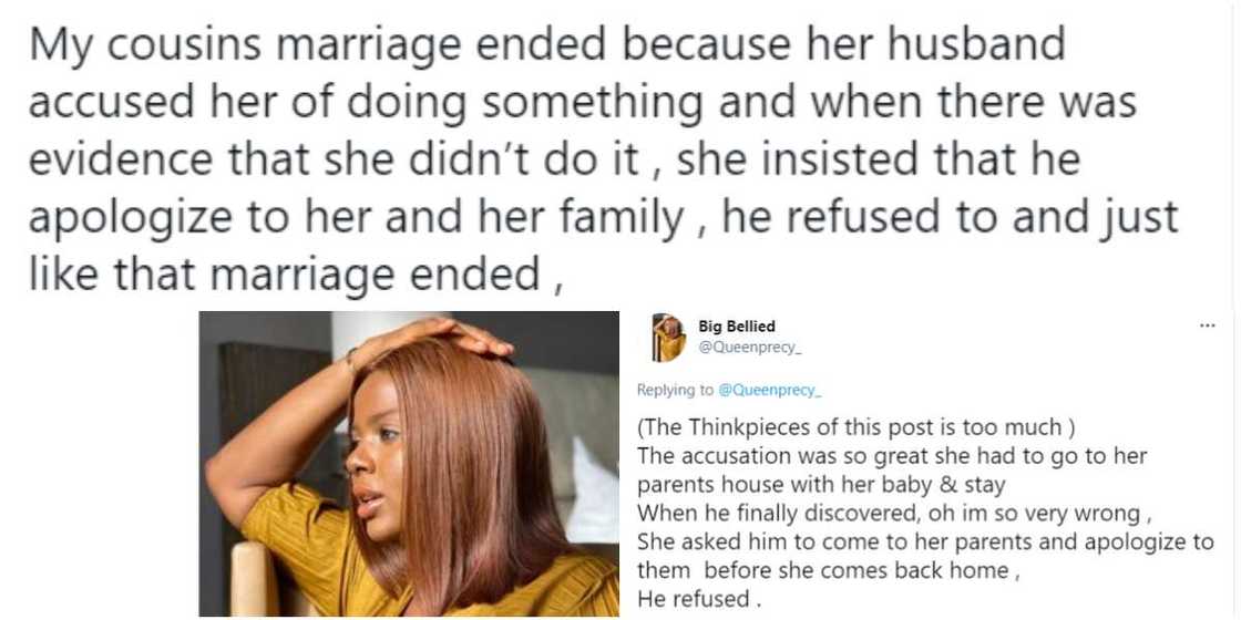 Marriage Collapses after Husband Falsely Accused Wife and Refused to Apologise, Many React Marriage Collapses after Husband Falsely Accused Wife and Refused to Apologise, Many React