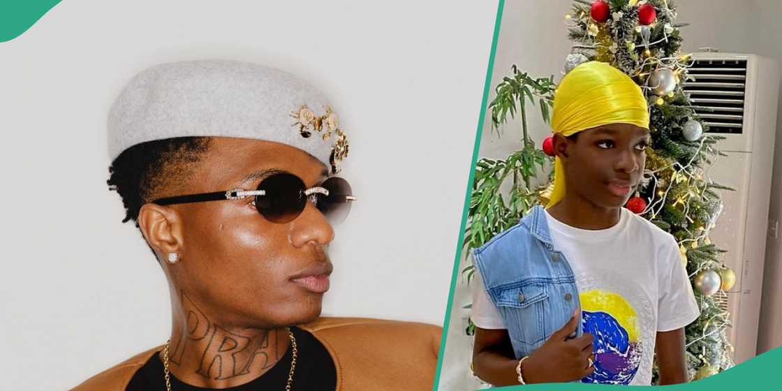 Video of Wizkid and son excites fans. Video of Wizkid and son excites fans.