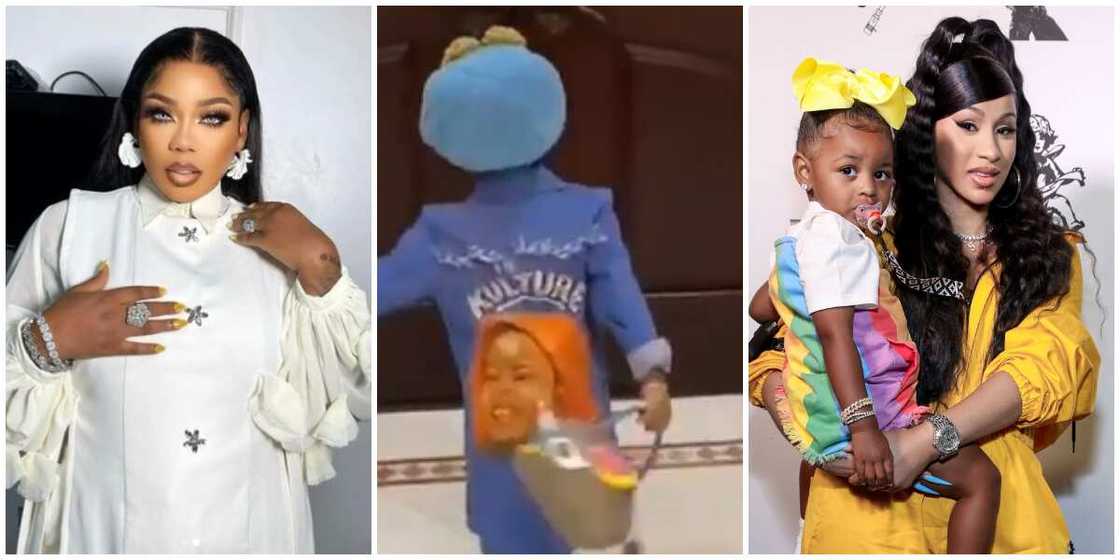 Photos of Toyin Lawani, Cardi B with Kulture. Photos of Toyin Lawani, Cardi B with Kulture.