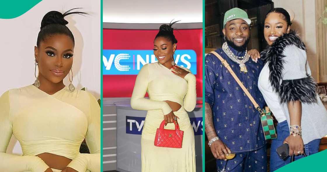 Sophia Momodu shares pictures as she appears on TVC as a guest. Sophia Momodu shares pictures as she appears on TVC as a guest.
