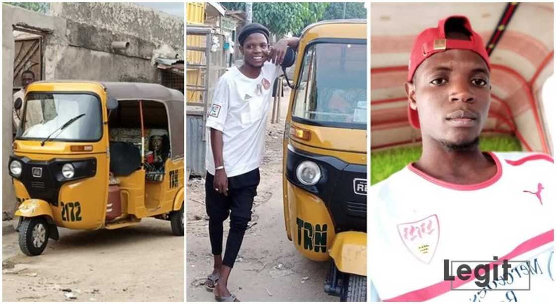 Abdul Hakeem, Kano Keke rider who paid N1m for his Keke Napep within 67 days. Abdul Hakeem, Kano Keke rider who paid N1m for his Keke Napep within 67 days.