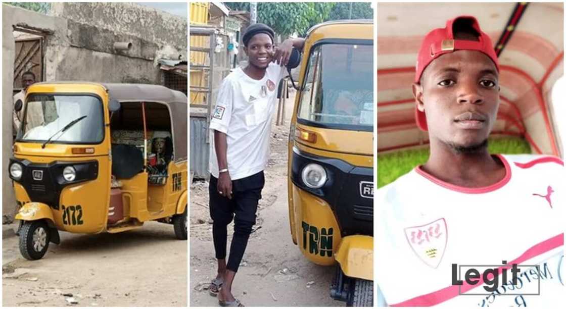 Abdul Hakeem, Kano Keke rider who paid N1m for his Keke Napep within 67 days.