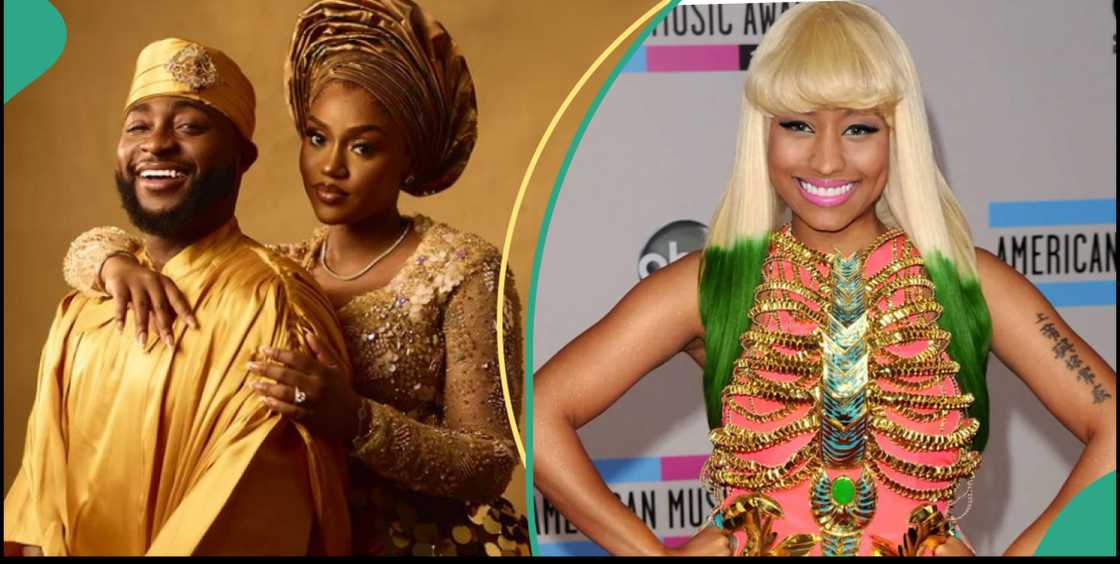 Davido and Chioma at traditional wedding, Nicki Minaj Davido and Chioma at traditional wedding, Nicki Minaj