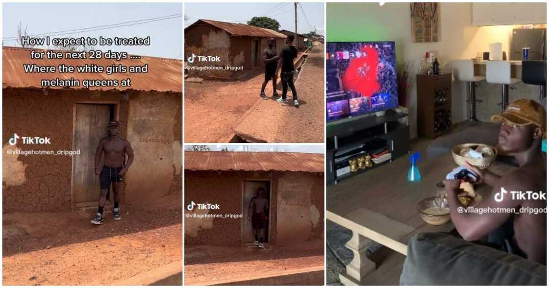 Mud house, interior of his mud house, PS5, nice furniture, video of fine mud house Mud house, interior of his mud house, PS5, nice furniture, video of fine mud house