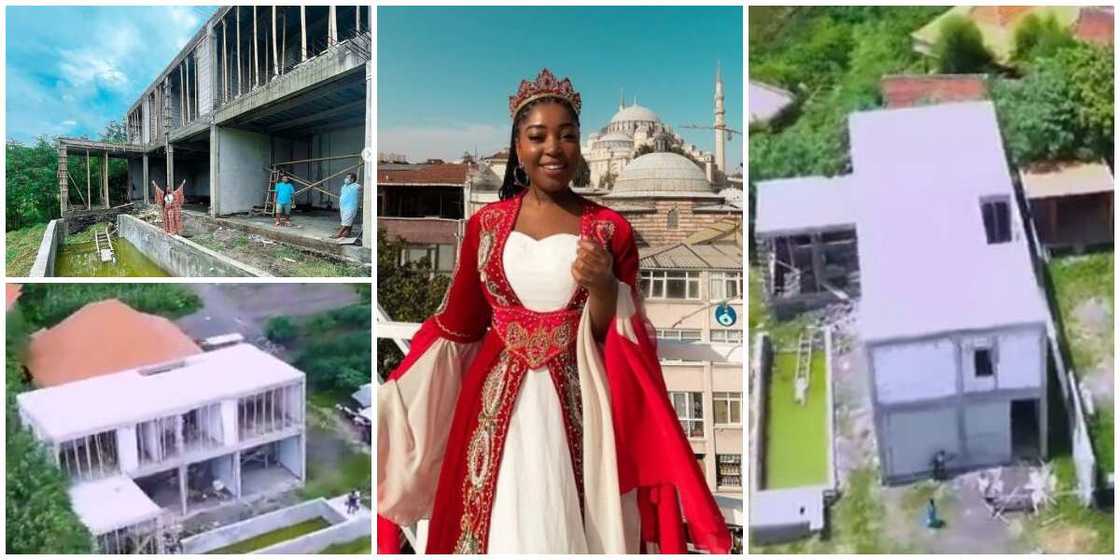 Nigerian woman shows off the house her daughter is building abroad with her own money, says she is proud Nigerian woman shows off the house her daughter is building abroad with her own money, says she is proud