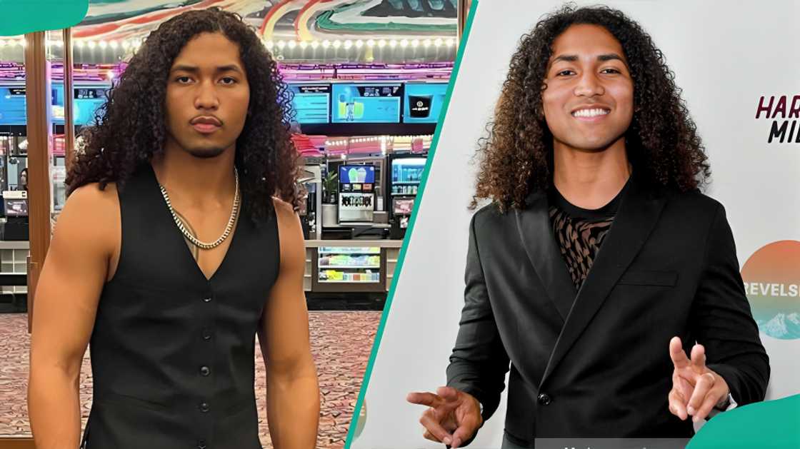 Jahking Guillory posing for photos Jahking Guillory posing for photos