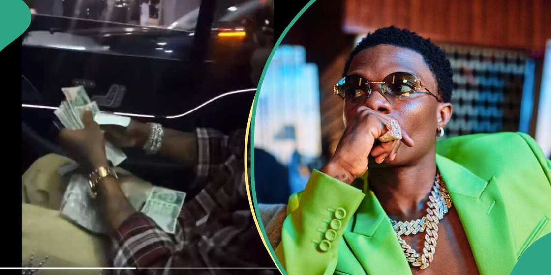 Wizkid spraying money in the streets of lagos Wizkid spraying money in the streets of lagos