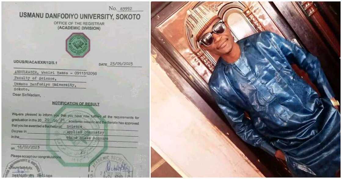 UDUS, Usman Danfodio University Sokoto, third class, 14 years for 4 years course UDUS, Usman Danfodio University Sokoto, third class, 14 years for 4 years course