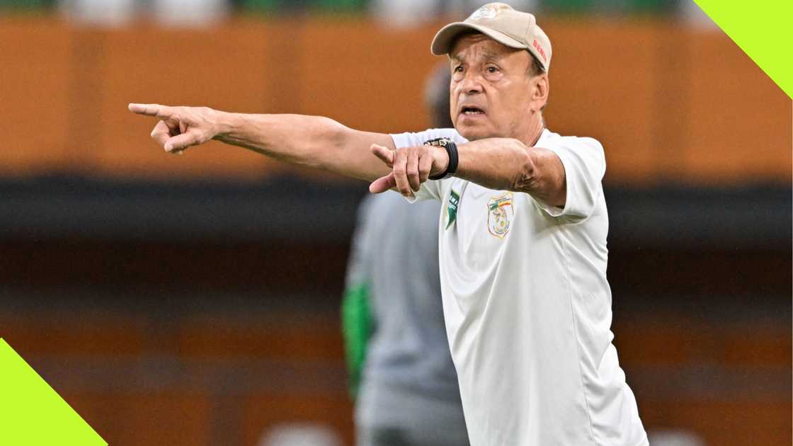 Gernot Rohr during Benin Republic's 2-1 win over Nigeria.