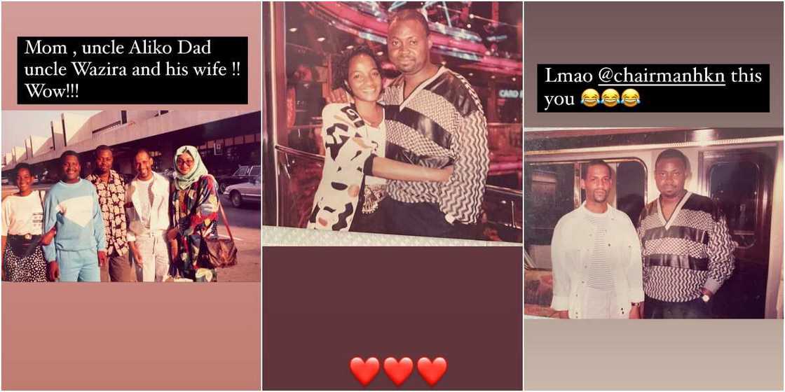 Davido's parents spotted with some family friends